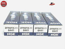 Load image into Gallery viewer, NGK 6441 ZFR6FIX-11 Iridium IX Spark Plug, Pack of 4