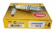 Load image into Gallery viewer, NEW 4PCS SET NGK SPARK PLUGS G-POWER PLATINUM LFR5AGP (5018)
