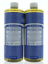 Load image into Gallery viewer, Set 2, Dr. Bronner's Organic Soaps Pure-Castile Soap, 18-in-1 Hemp Peppermint