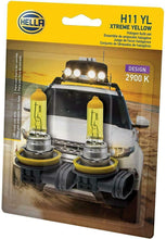 Load image into Gallery viewer, HELLA H11 YL Twin Blister Xtreme Yellow Bulb (12V 55W), 2 Pack