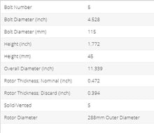 Load image into Gallery viewer, NEW FITS BUICK,CHEVY,GMC REAR PAINTED BRAKE ROTORS(SET OF 2)650017