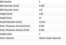 Load image into Gallery viewer, NEW FITS CSX,ILX,CIVIC,CR-V FRONT PAINTED BRAKE ROTORS(SET OF 2)31381