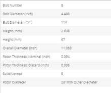 Load image into Gallery viewer, NEW FITS ES350,AVALON,CAMRY REAR PAINTED BRAKE ROTORS(SET OF 2)31433