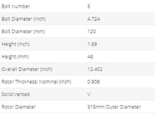 Load image into Gallery viewer, NEW FITS CTS,CAMARO REAR PAINTED BRAKE ROTORS(SET OF 2)55171