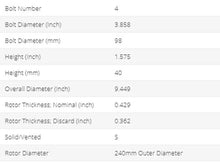 Load image into Gallery viewer, NEW FITS FIAT 500 2012-2019 REAR PAINTED BRAKE ROTORS(SET OF 2)31598