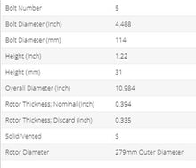Load image into Gallery viewer, NEW FITS VIBE,IM,XB,COROLLA IM,MATRIX REAR PAINTED BRAKE ROTORS(SET OF 2)31508