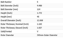 Load image into Gallery viewer, NEW FITS FORD,LINCOLN,MERCURY FRONT PAINTED BRAKE ROTORS(SET OF 2)54103