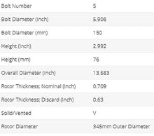 Load image into Gallery viewer, NEW FITS LEXUS,TOYOTA REAR PAINTED BRAKE ROTORS(SET OF 2)31483