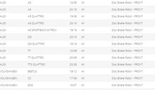 Load image into Gallery viewer, NEW FITS AUDI,VOLKSWAGEN FRONT PAINTED BRAKE ROTORS(SET OF 2) 34279