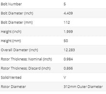 Load image into Gallery viewer, NEW FITS AUDI,VOLKSWAGEN FRONT PAINTED BRAKE ROTORS(SET OF 2) 34279