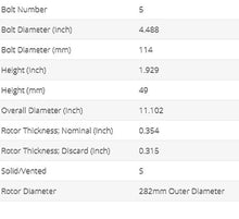 Load image into Gallery viewer, NEW FITS ILX,TSX,ACCORD,HR-V REAR PAINTED BRAKE ROTORS(SET OF 2)31479