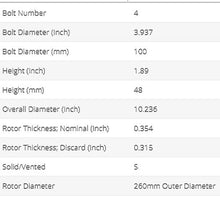Load image into Gallery viewer, REAR SET OF 2 Disc Brake Rotor Promax fits 01-05 Acura EL 31406