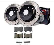 Load image into Gallery viewer, FRONT CARBON DRILLED ROTOR&CERAMIC PAD FITS FX50/G37/M37/M56/Q50,Q60,Q70/Q70L