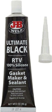 Load image into Gallery viewer, J-B Weld 32329 Ultimate Black RTV Silicone Gasket Maker and Sealant - 3 oz. - Bl