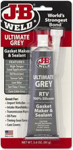 Load image into Gallery viewer, J-B Weld 32327 Ultimate Grey RTV Silicone Gasket Maker and Sealant - 3 oz.