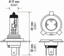 Load image into Gallery viewer, HELLA H4P50TB +50 Performance Bulb, 12V, 60/55W, 2 Pack