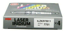 Load image into Gallery viewer, NEW 4 PCS NGK LASER IRIDIUM PREMIUM SPARK PLUGS ILZKR7B11 (7751)