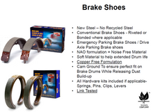 Load image into Gallery viewer, 12-927 REAR LH/RH 4PCS DRUM BRAKE SHOE FITS ACURA 07-13 MDX/10-13 ZDX/09-15PILOT