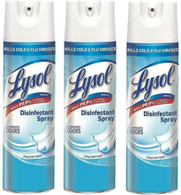 Load image into Gallery viewer, Lysol Disinfectant Spray, Crisp Linen, 19 oz, 3 Count

