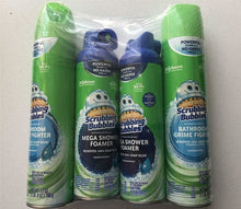 Load image into Gallery viewer, Scrubbing Bubbles Bathroom Grime Fighter, Mega Shower Foamer 4 Pack Total 90 oz
