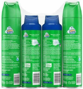 Scrubbing Bubbles Bathroom Grime Fighter, Mega Shower Foamer 4 Pack Total 90 oz