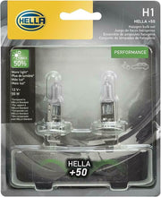 Load image into Gallery viewer, HELLA H1P50TB +50 Performance Bulb, 12V, 55W, 2 Pack
