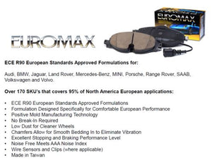 Hybrid Brake Pads 4pc FRONT Kits w/Wire SENSOR FOR MERCEDES-BENZ E350(2311128216