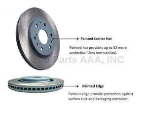 FRONT PAINTED LH/RH BRAKE ROTOR FITS TOYOTA 2004 TACOMA/ 96-02 4RUNNER (31165)
