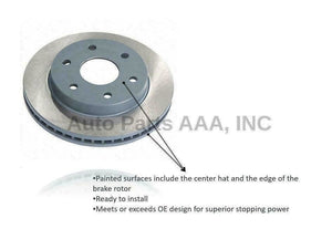 REAR SET OF 2 Disc Brake Rotor  Promax  fits 01-05 Acura EL  31406