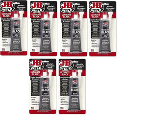 J-B Weld 32329 Ultimate Black RTV Silicone Gasket Maker and Sealant - 6 Pack