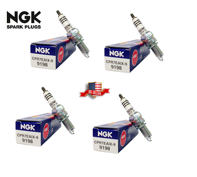 (4PCS ) NEW Spark Plug-Iridium IX NGK 9198