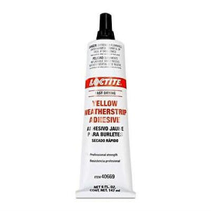 40669 NEW LOCTITE FAST DRYING YELLOW WEATHERSTRIP ADHESIVE