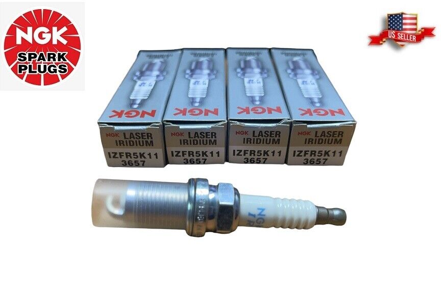 (SET OF 4) 3657 NGK LASER IRIDIUM SPARK PLUG