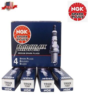 (SET OF 4) NEW NGK 7397 IRIDIUM IX SPARK PLUG TR5IX