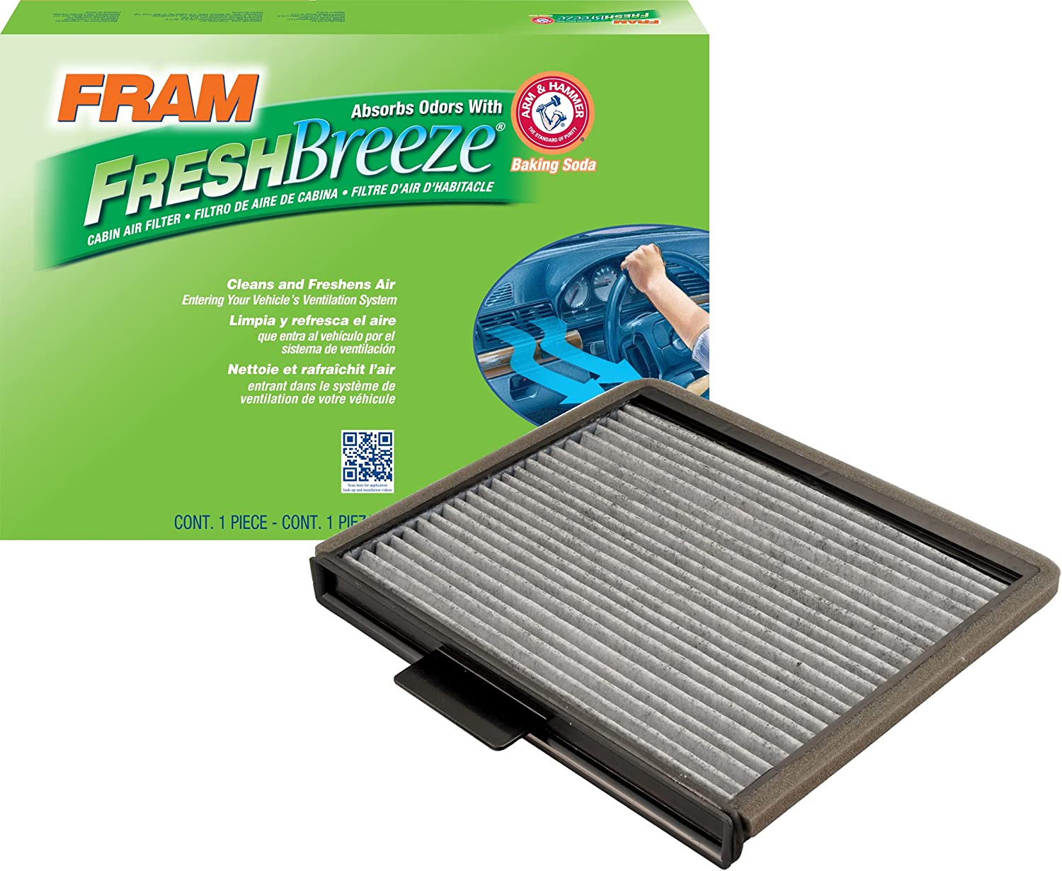 FRAM Fresh Breeze Cabin Air Filter CF8631A for Select Ford Vehicles